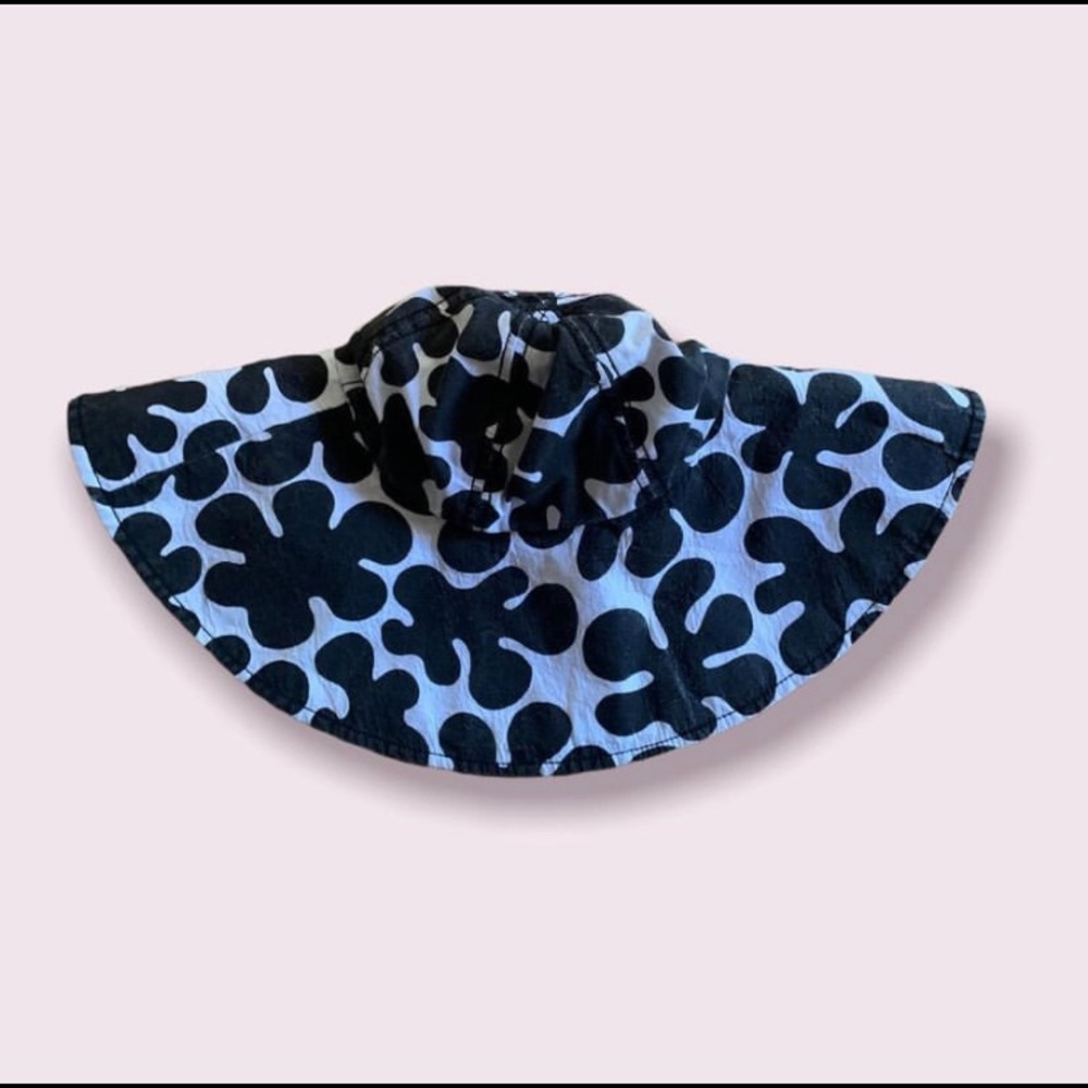 Cow print hat